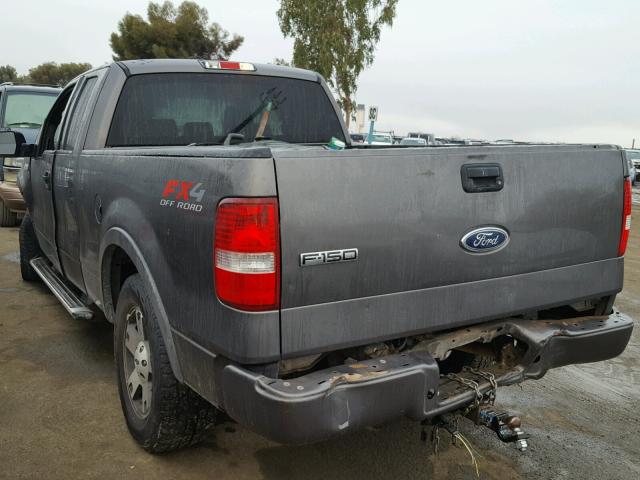 1FTPX14555FA21193 - 2005 FORD F150 GRAY photo 3