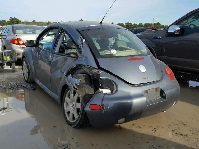 3VWDD21C93M414872 - 2003 VOLKSWAGEN NEW BEETLE GRAY photo 3