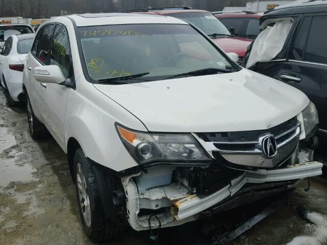 2HNYD28217H514447 - 2007 ACURA MDX WHITE photo 1