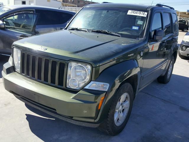 1J8GN28K09W530344 - 2009 JEEP LIBERTY SP GREEN photo 2