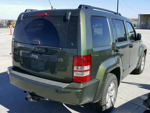 1J8GN28K09W530344 - 2009 JEEP LIBERTY SP GREEN photo 4