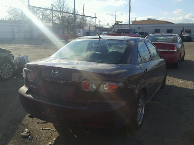 1YVHP80C775M63350 - 2007 MAZDA 6 I BURGUNDY photo 4