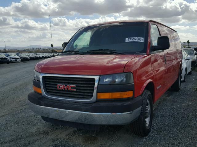 1GTGG29U631150043 - 2003 GMC SAVANA G25 RED photo 2