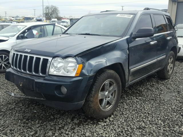 1J4HR58205C531484 - 2005 JEEP GRAND CHER GREEN photo 2