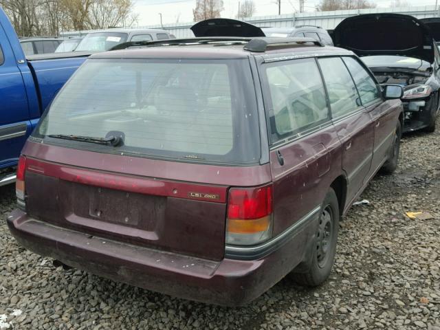 4S4BJ65C5P7944868 - 1993 SUBARU LEGACY LS PURPLE photo 4