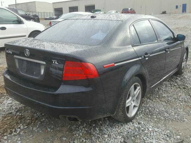 19UUA66295A063353 - 2005 ACURA TL BLACK photo 4