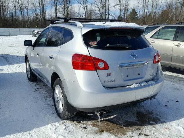 JN8AS5MV0CW711138 - 2012 NISSAN ROGUE S GRAY photo 3