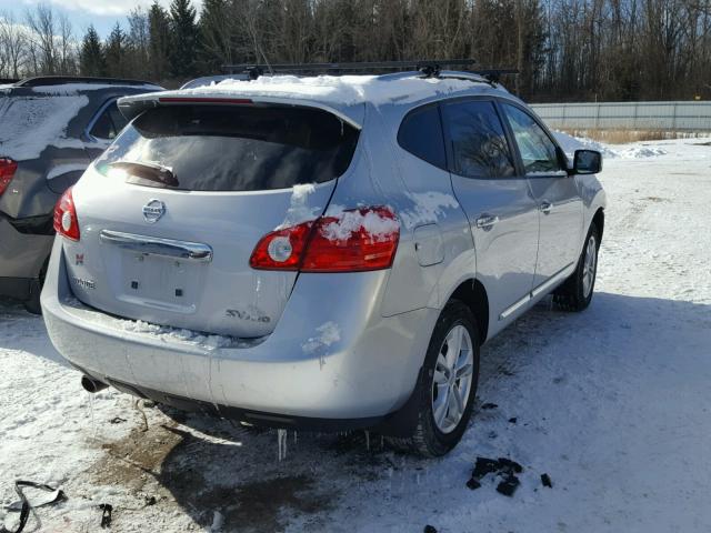 JN8AS5MV0CW711138 - 2012 NISSAN ROGUE S GRAY photo 4