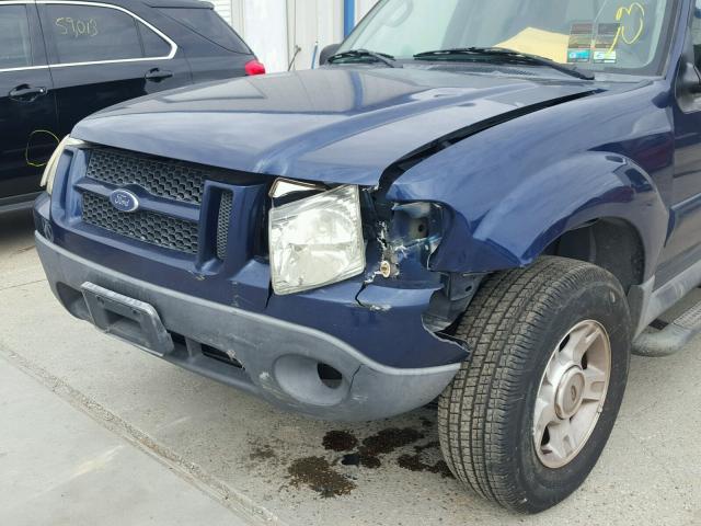 1FMZU67K44UB72810 - 2004 FORD EXPLORER S BLUE photo 9