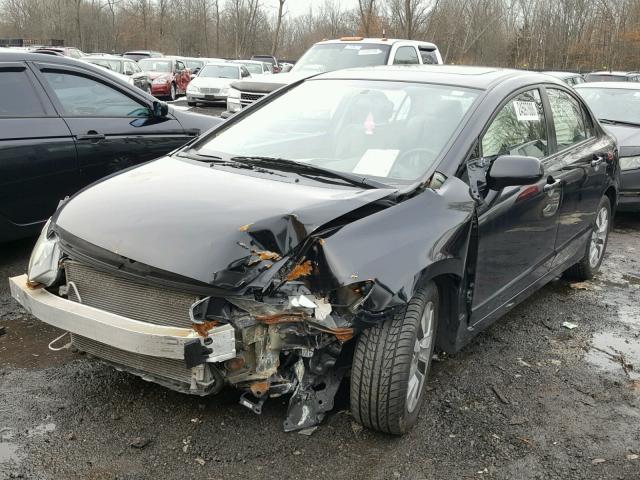 2HGFA16839H347536 - 2009 HONDA CIVIC EX BLACK photo 2