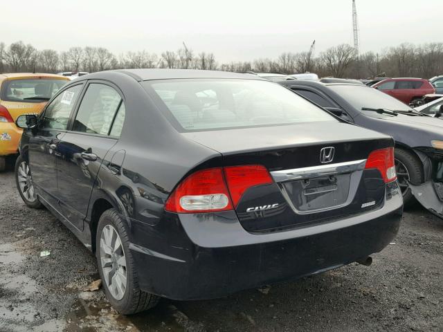 2HGFA16839H347536 - 2009 HONDA CIVIC EX 黑色 照片 3