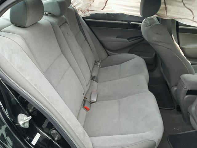 2HGFA16839H347536 - 2009 HONDA CIVIC EX 黑色 照片 6