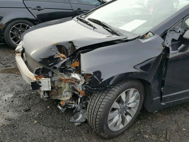 2HGFA16839H347536 - 2009 HONDA CIVIC EX 黑色 照片 9