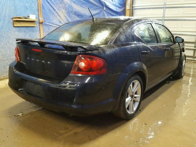 1B3BD1FG3BN585025 - 2011 DODGE AVENGER MA BLUE photo 4