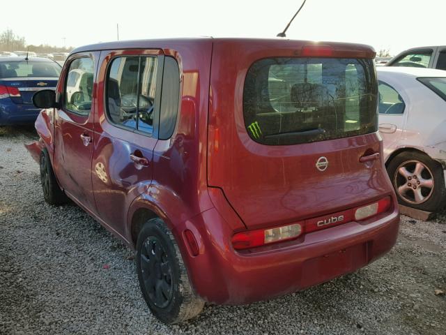 JN8AZ2KR0CT253053 - 2012 NISSAN CUBE BASE BURGUNDY photo 3