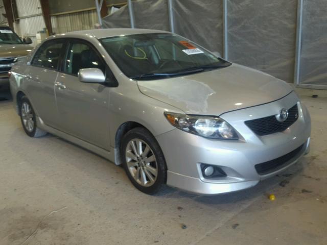 1NXBU40E49Z139744 - 2009 TOYOTA COROLLA BA SILVER photo 1