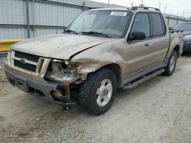 1FMZU77E81UB82784 - 2001 FORD EXPLORER S GOLD photo 2