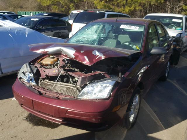 1FAFP34N37W256997 - 2007 FORD FOCUS ZX4 BURGUNDY photo 2