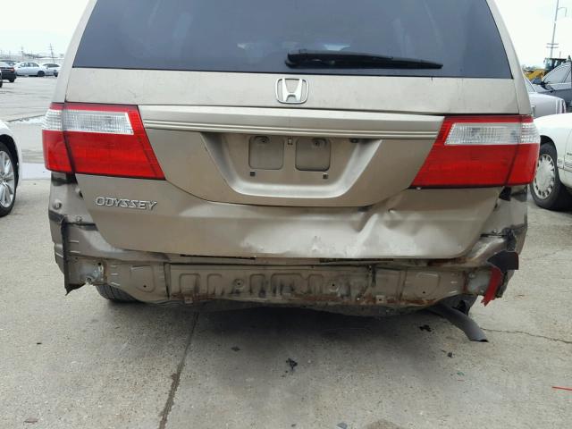 5FNRL387X7B400953 - 2007 HONDA ODYSSEY EX TAN photo 9