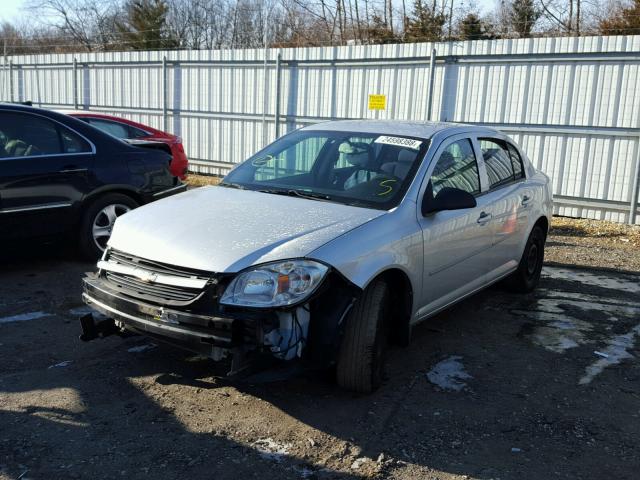 1G1AA5F5XA7114994 - 2010 CHEVROLET COBALT LS SILVER photo 2