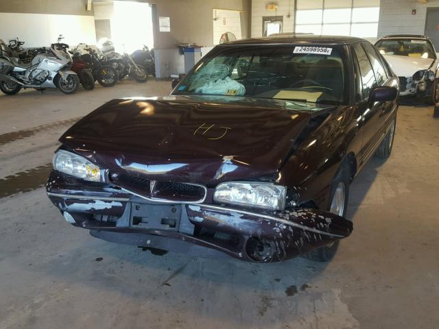 1G2HX52K0XH239574 - 1999 PONTIAC BONNEVILLE MAROON photo 2