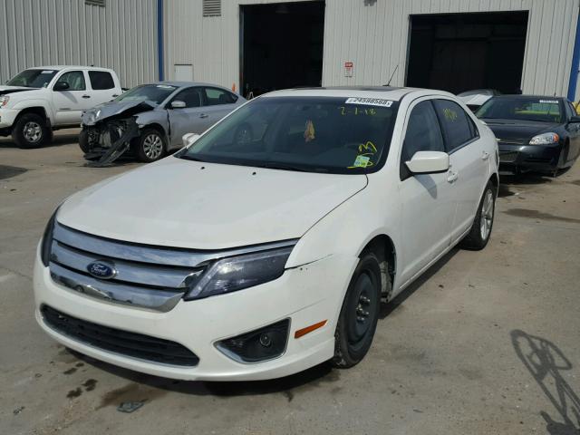 3FAHP0JG4AR161288 - 2010 FORD FUSION SEL WHITE photo 2