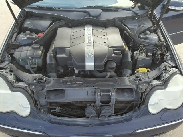 WDBRF81J43F340974 - 2003 MERCEDES-BENZ C 240 4MAT BLACK photo 7