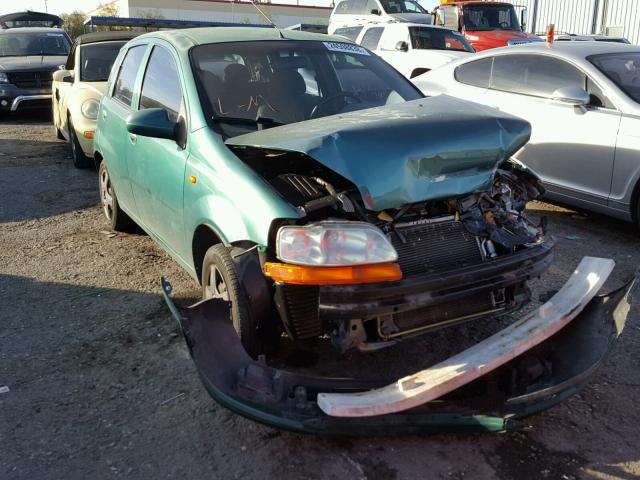 KL1TD62634B169260 - 2004 CHEVROLET AVEO GREEN photo 1