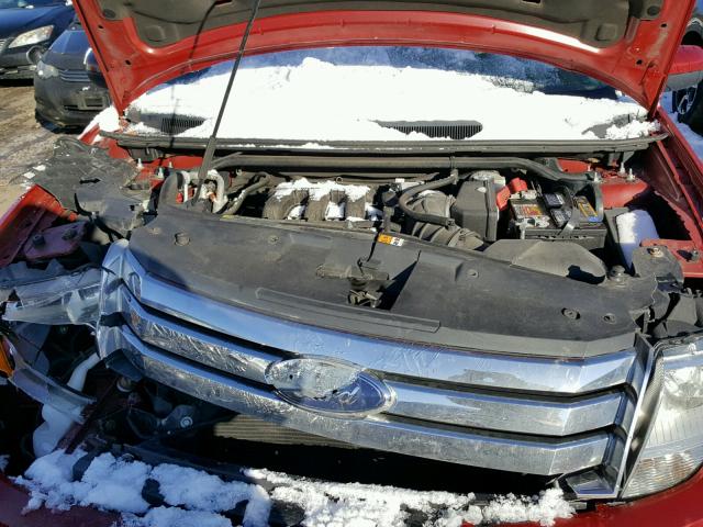 1FMDK02W79GA00672 - 2009 FORD TAURUS X S RED photo 7