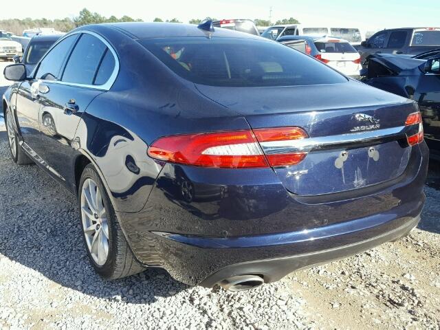 SAJWA0ES7EPU19027 - 2014 JAGUAR XF BLUE photo 3