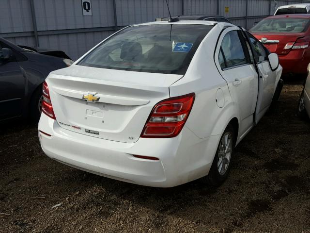 1G1JD5SB1H4138695 - 2017 CHEVROLET SONIC LT WHITE photo 4