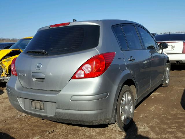 3N1BC1CP9AL378386 - 2010 NISSAN VERSA S SILVER photo 4