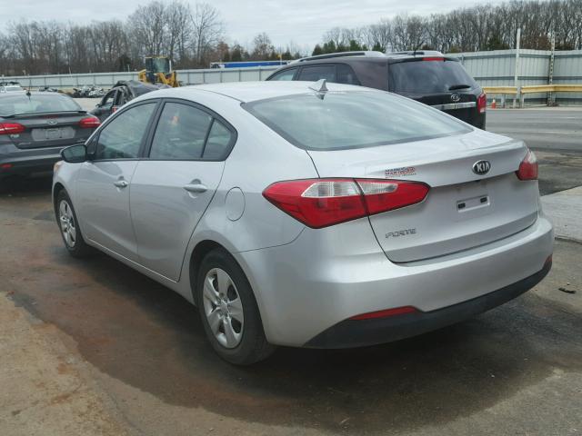 KNAFX4A6XG5513864 - 2016 KIA FORTE LX SILVER photo 3