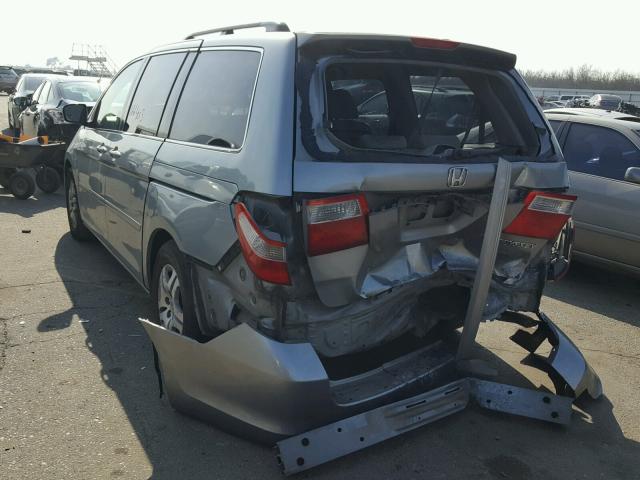 5FNRL38455B087832 - 2005 HONDA ODYSSEY EX GREEN photo 3