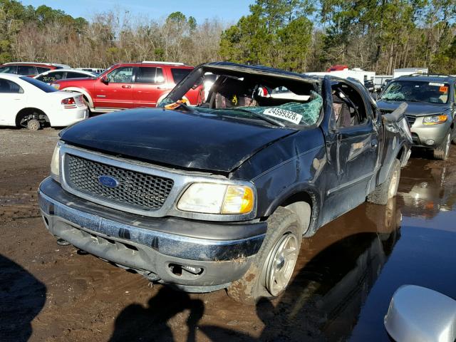 1FTRX18L73NB24085 - 2003 FORD F150 BLACK photo 2