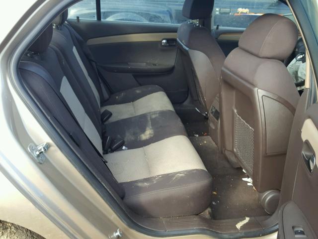 1G1ZH57B98F229945 - 2008 CHEVROLET MALIBU 1LT ოქროსფერი ფოტო 6