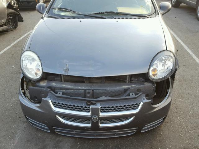 1B3ES56C14D583239 - 2004 DODGE NEON SXT GRAY photo 9