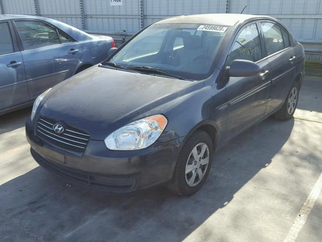 KMHCN46C49U304134 - 2009 HYUNDAI ACCENT GLS BLUE photo 2