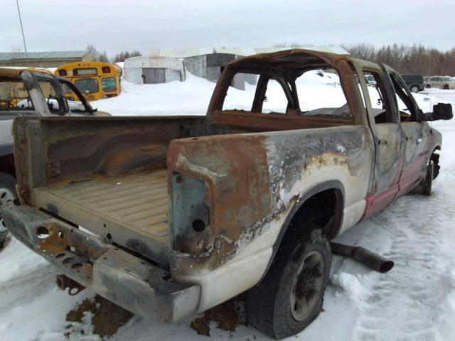 3D7KU28C44G241848 - 2004 DODGE RAM 2500 S RED photo 4