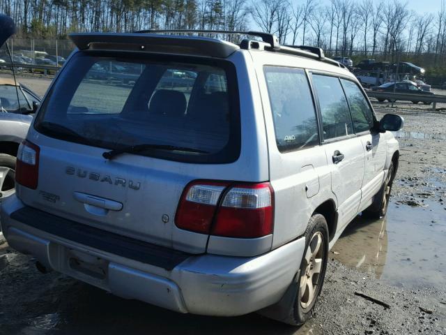 JF1SF65662H715429 - 2002 SUBARU FORESTER S GRAY photo 4