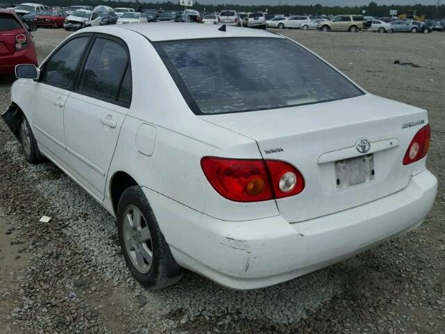 1NXBR32E13Z118432 - 2003 TOYOTA COROLLA CE WHITE photo 3