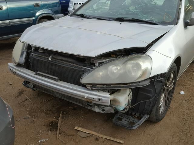 JH4DC53855S014655 - 2005 ACURA RSX SILVER photo 9