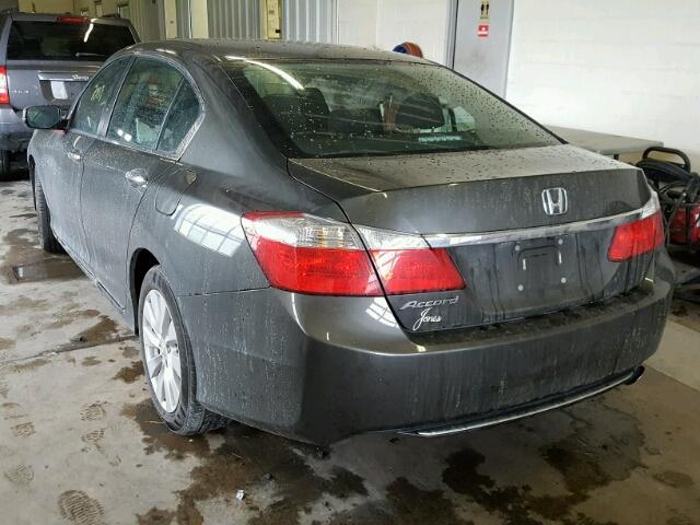 1HGCR2F79EA003453 - 2014 HONDA ACCORD EX CHARCOAL photo 3