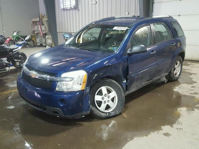 2CNDL23F486020349 - 2008 CHEVROLET EQUINOX LS BLUE photo 2