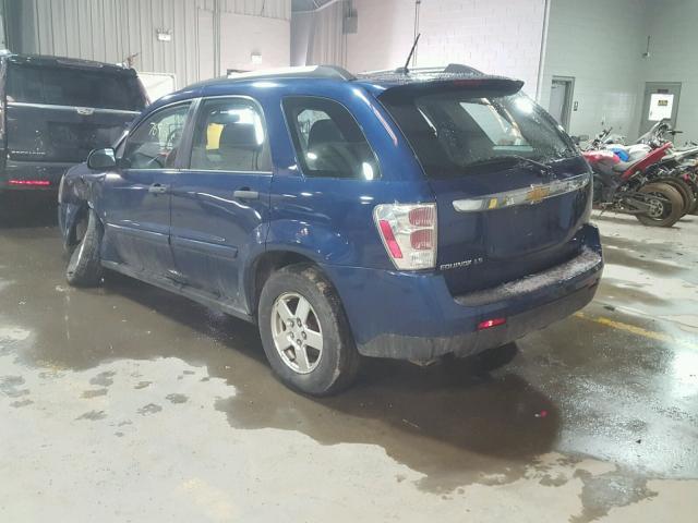 2CNDL23F486020349 - 2008 CHEVROLET EQUINOX LS BLUE photo 3