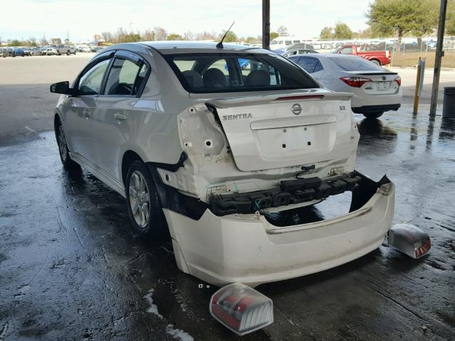 3N1AB6AP3BL658174 - 2011 NISSAN SENTRA 2.0 WHITE photo 3