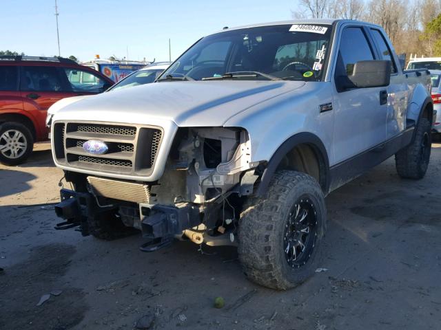 1FTPX04586KD97132 - 2006 FORD F150 SILVER photo 2