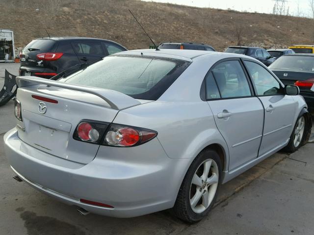 1YVHP84CX65M71337 - 2006 MAZDA 6 I SILVER photo 4