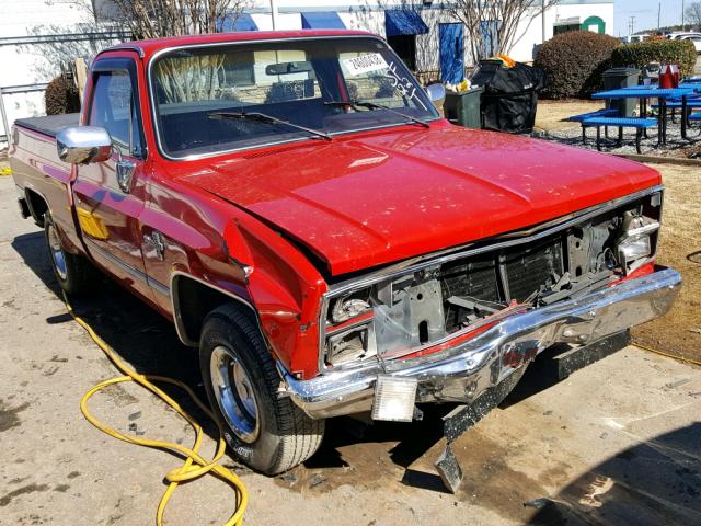 1GCDC14H3ES164661 - 1984 CHEVROLET C10 RED photo 1