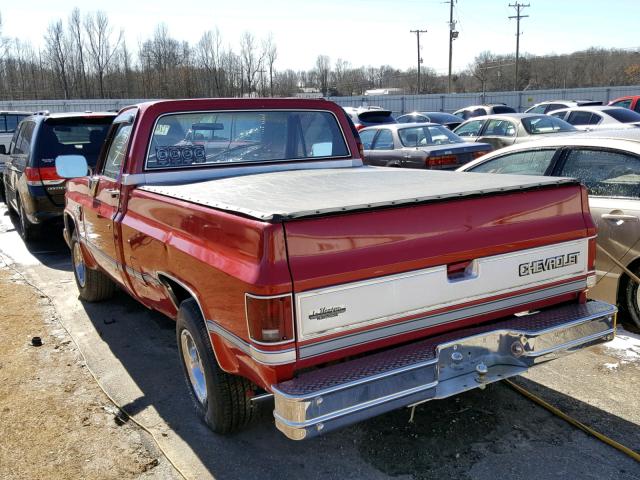 1GCDC14H3ES164661 - 1984 CHEVROLET C10 RED photo 3